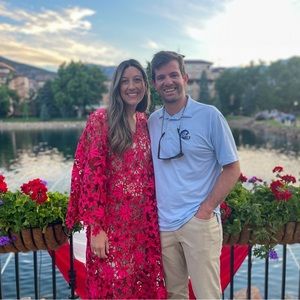 Maeve by Anthropologie floral lace caftan